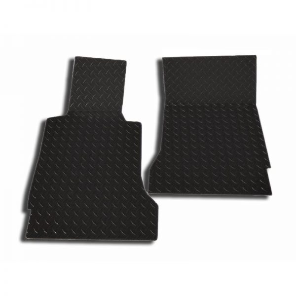 2005-2013 Chevrolet C6 Corvette, Floor Mats Show Diamond Plate, American Car Craft