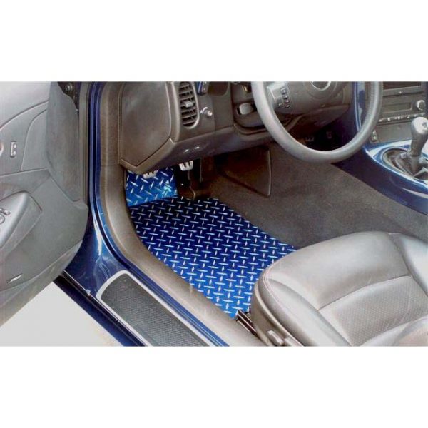 2005-2013 Chevrolet C6 Corvette, Floor Mats Show Diamond Plate, American Car Craft