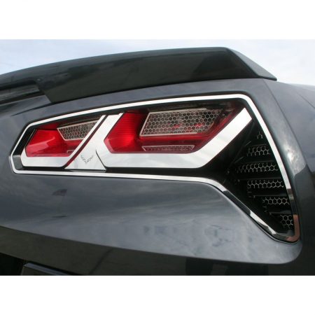 2014-2019 Chevrolet Z06/C7 Corvette/GS, Tail Light Bezel Trim C7 Emblem, American Car Craft