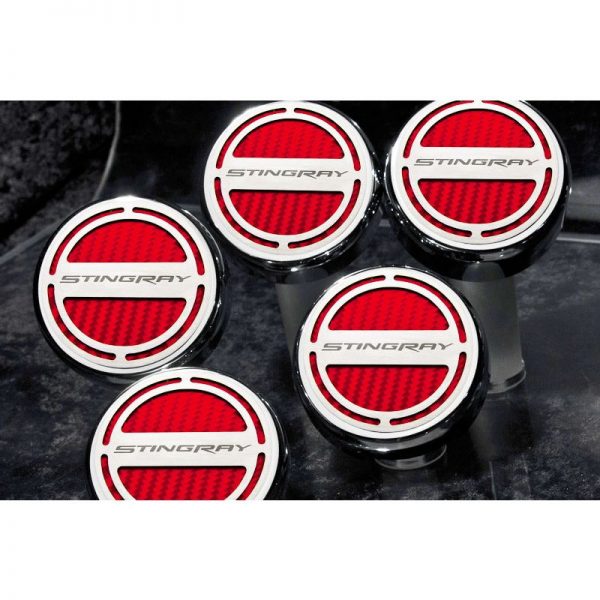 2014-2019 Chevrolet Z06/C7 Corvette AUTO, Fluid Cap Cover Set 5pc, American Car Craft