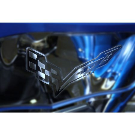 2014-2019 Chevrolet C7 Corvette, Hood Badge Emblem for Factory Pad, American Car Craft