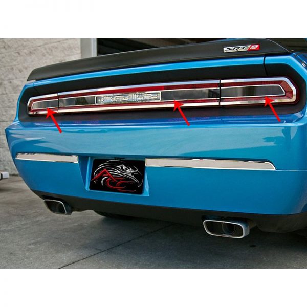2008-2014 Dodge Challenger, Taillight Insert Trim Plate, American Car Craft