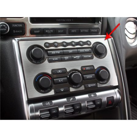 2010-2013 Nissan GT-R, A/C Radio Control Trim Plate, American Car Craft