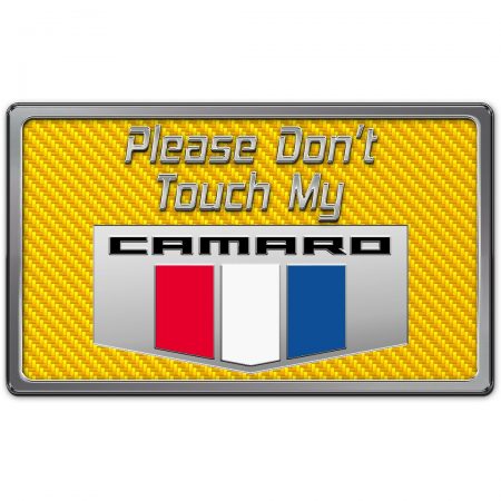 2010-2015 Camaro Dash Plaque Don't Touch My ACC Stainless  American Car Craft