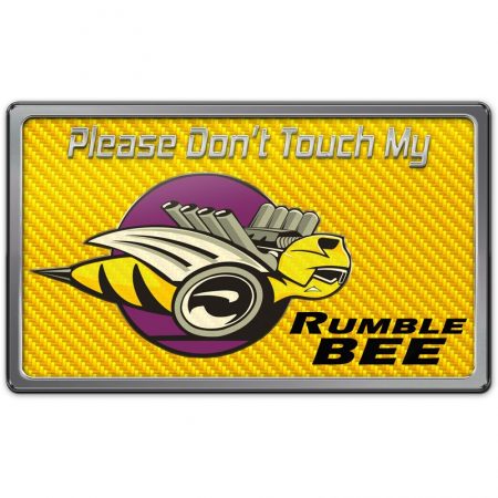 Universal, Dash Plaque ''Don't Touch My Rumble Bee'' , American Car Craft