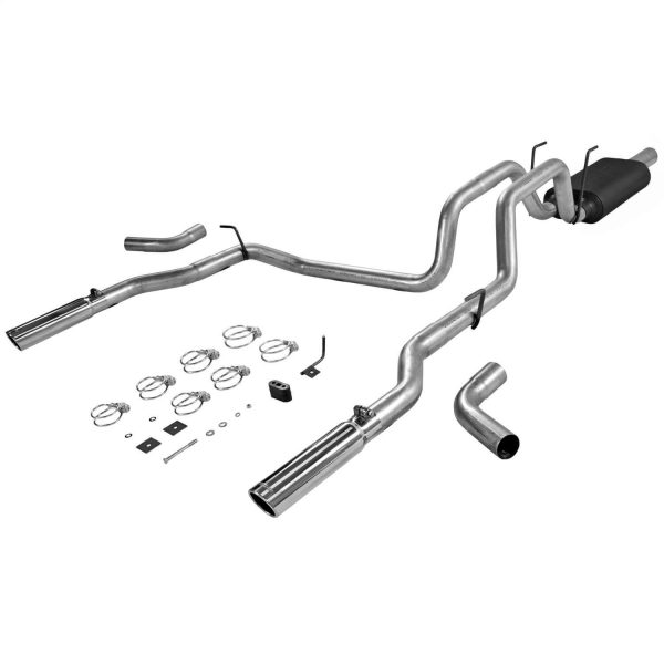 Flowmaster 17424 Cat-back System - Dual Rear/Side Exit - American Thunder - Mild/Moderate Sound