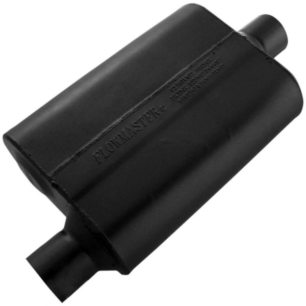 Flowmaster 42541 40 Series Muffler - 2.50 Offset In / 2.50 Center Out - Aggressive Sound