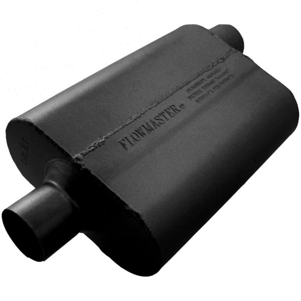 Flowmaster 42542 40 Series Muffler - 2.50" IN(C)/OUT(O) - Aggressive Sound