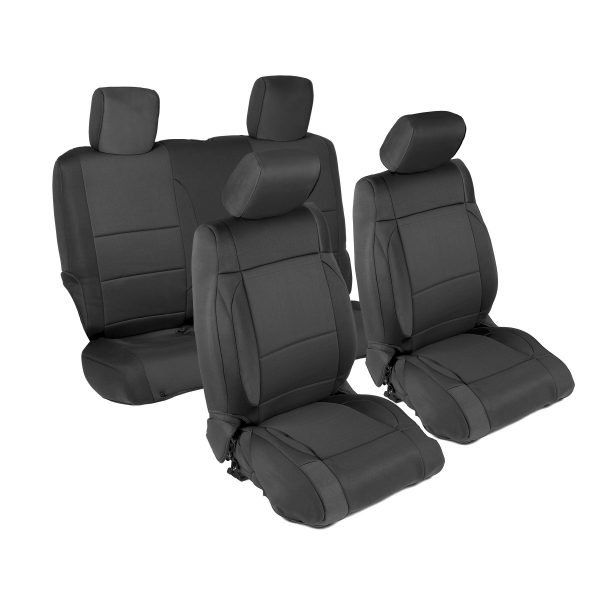 Smittybilt NEOPRENE SEAT COVER SET FRONT/REAR - BLACK JEEP, 13-18 JK - 2 DOOR 471501