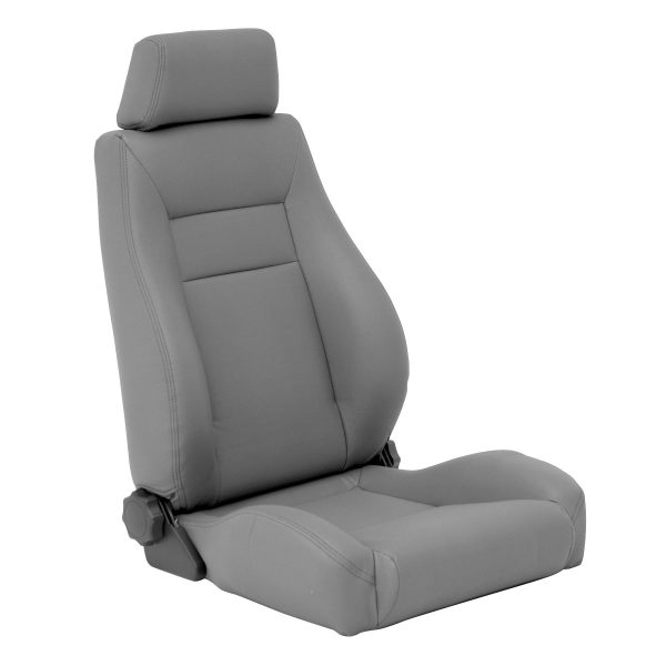 Smittybilt SEAT - FRONT - CONTOUR SPORT BUCKET W/ RECLINER - GRAY DENIM JEEP, 76-18 CJ & WRANGLER CJ/YJ/TJ/LJ 49511