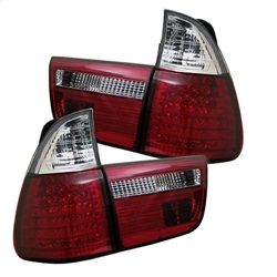 ( Spyder ) - 4PCS LED Tail Lights - Red Clear