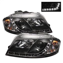 ( Spyder ) - Projector Headlights - Halogen Model Only ( Not Compatible With Xenon/HID Model ) - DRL - Black - High H1 (Included) - Low H7 (Included)