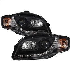 ( Spyder ) - Projector Headlights - Halogen Model Only ( Not Compatible With Xenon/HID Model ) - DRL - Black - High H1 (Included) - Low H1 (Included)