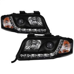 ( Spyder ) - Projector Headlights - Halogen Model Only (not compatible with Xenon/HID Model ) - DRL - Black - High H1 (Included) - Low H1 (Included)