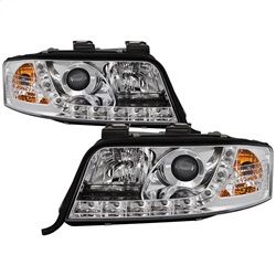 ( Spyder ) - Projector Headlights - Halogen Model Only (not compatible with Xenon/HID Model ) - DRL - Chrome - High H1 (Included) - Low H1 (Included)