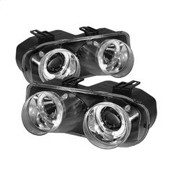( Spyder ) - Projector Headlights - LED Halo -Chrome - High H1 (Included) - Low 9006 (Included)