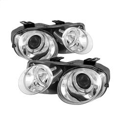 ( Spyder ) - Projector Headlights - LED Halo -Chrome - High H1 (Included) - Low 9006 (Included)
