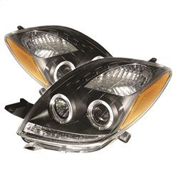 ( Spyder ) - 2DR Projector Headlights - LED Halo- LED ( Replaceable LEDs ) - Black - High H1 (Included) - Low H1 (Included)