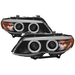 ( Spyder ) - Dual Projector Headlights - Xenon/HID Model Only ( Not Compatible With Halogen Model ) - DRL LED - CCFL Halo - Black - High H7 ( Included ) - Low D2S (Not Included )