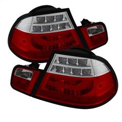 ( Spyder ) - Light Bar Style LED Tail Lights - Red Clear