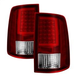 ( xTune ) - Light Bar LED Tail Lights - Incandescent Model only - Red Clear