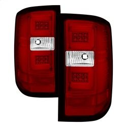 ( Spyder ) - Light Bar LED Tail Lights - Red Clear