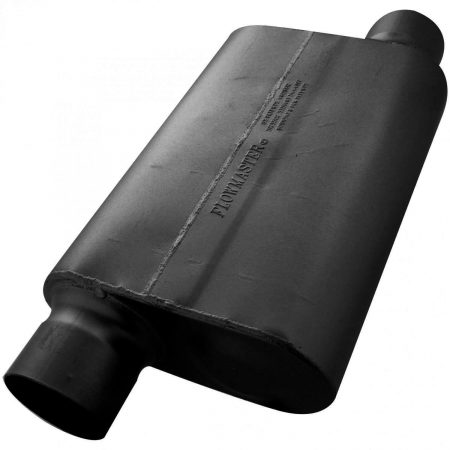 Flowmaster 54033-12 30 Series Race Muffler - 4.00 Offset In / 4.00 Offset Out - Aggressive Sound