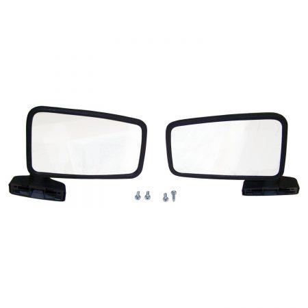 Crown Automotive - Plastic Black Mirror Set