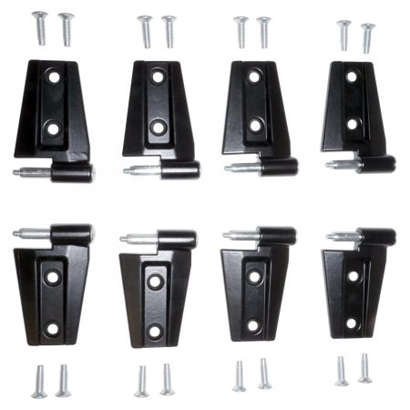 Crown Automotive - Steel Black Door Hinge Kit