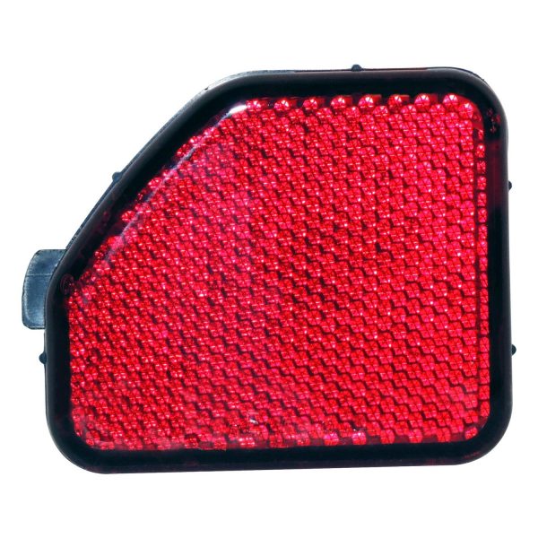 Crown Right Rear Fascia Reflector for 2018+ Jeep JL Wrangler; Red Plastic