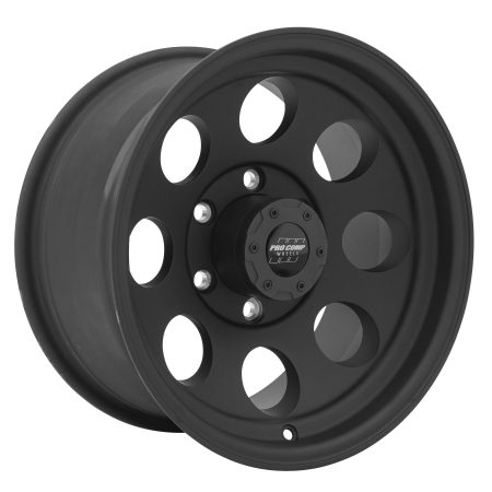 Pro Comp Wheels Series 7069, 16x8 with 6 on 5.5 Bolt Pattern - Flat Black Machined 7069-6883
