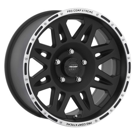 Pro Comp Wheels Series 7105, 17x9 with 5 on 5 Bolt Pattern - Flat Black 7105-7973