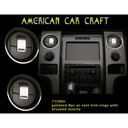 2010-2014 Ford Raptor, A/C Vent Trim Rings Front, American Car Craft