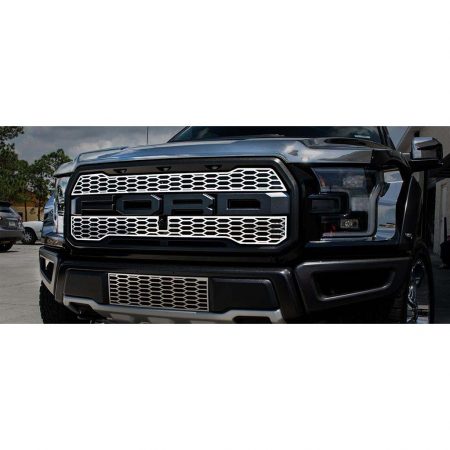 2017 Ford Raptor, Front Upper Grille Overlays, American Car Craft