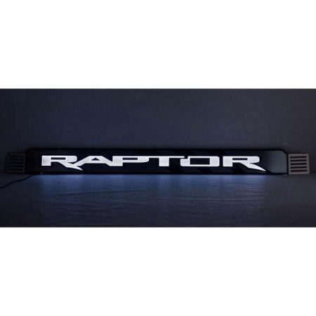 2017 Ford Raptor Front Raptor Logo Slash Center Grille Illuminated White