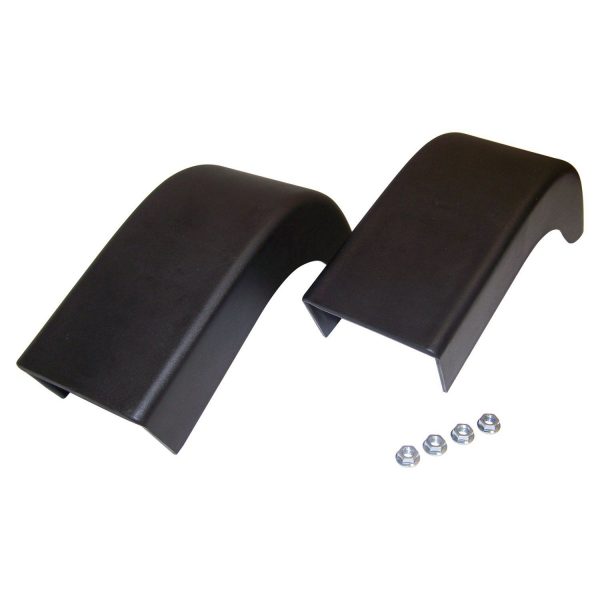 Crown Automotive - Metal Black Bumper End Cap Kit