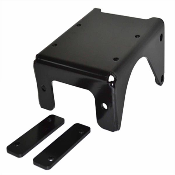 For 1500 to 3500 Pound Winches; Fixed Mount; Powder Coated; Black