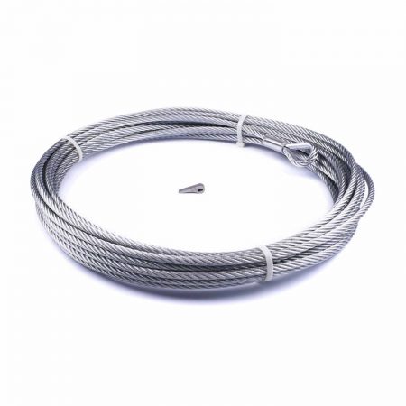For Warn Zeon-10 Winch 3/8 Inch Diameter x 80 Ft Length Galvanized Aircraft Wire