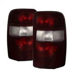 ( xTune ) - OEM Style Tail Lights With Black Rim - Red Smoked