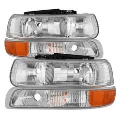 ( OE ) - OEM Style Headlights With Bumper Lights - Chrome
