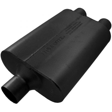 Flowmaster 9424422 40 Delta Flow Muffler - 2.25 Center In / 2.25 Dual Out - Aggressive Sound