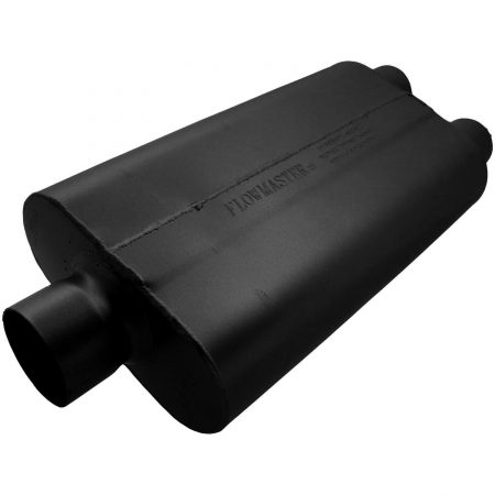 Flowmaster 9430502 50 Delta Flow Muffler - 3.00 Center In / 2.50 Dual Out - Moderate Sound