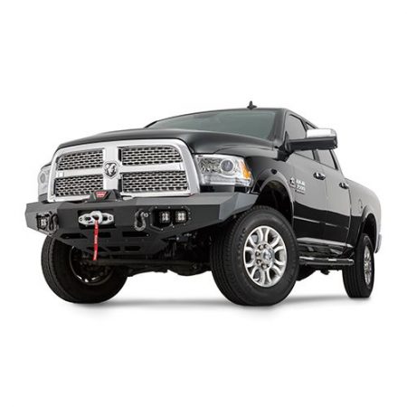 Direct-Fit Grille Guard With Winch Mount Textured Black Steel