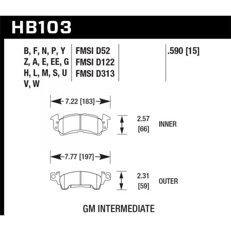 Hawk Performance Street Brake Pads