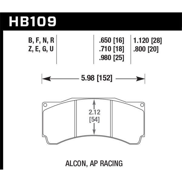 Hawk Performance Motorsports Brake Pads