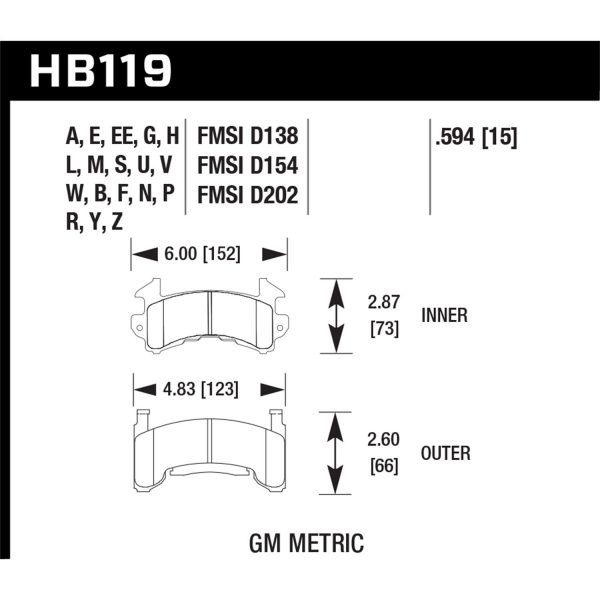 Hawk Performance Street Brake Pads