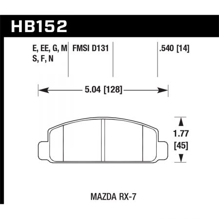 Hawk Performance Motorsports Brake Pads