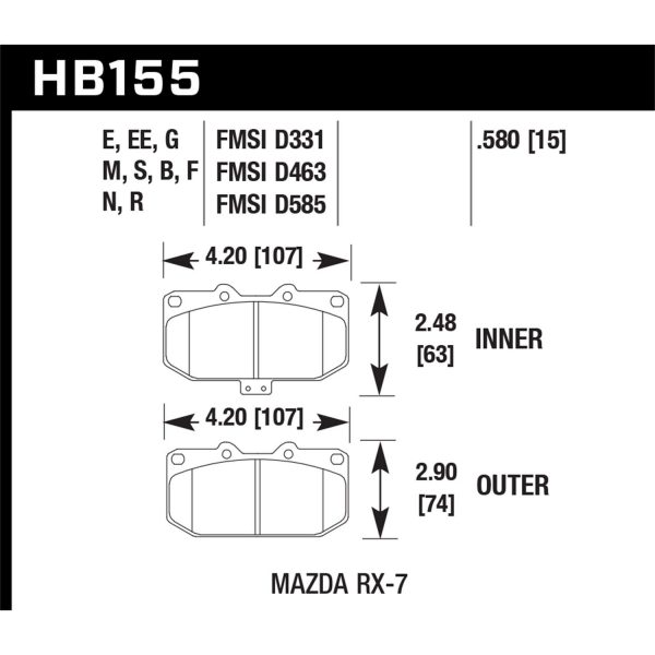 Hawk Performance Street Brake Pads