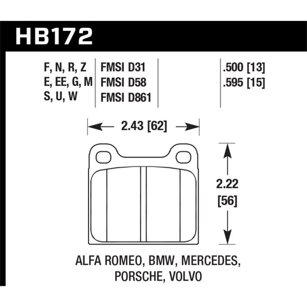 Hawk Performance Motorsports Brake Pads