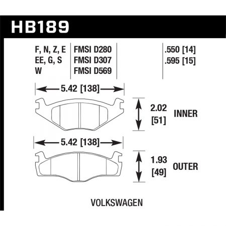 Hawk Performance Motorsports Brake Pads